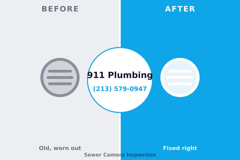 Before and after: plumbing repair Gold Bar, WA